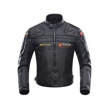 Motorcycle 자켓 Motor바이크 Riding Jacket Windproof Full Body Protective Gear 아머 Autumn Winter Moto Cloth, X-Large, Black