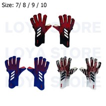 A18 프레데터 축구 골키퍼 장갑 축구 Guantes De Portero Luvas De Goleiro de futeball 손가락 안전 보호|Goalie Gloves|, 1개, green blue