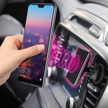 YF소나타HEV 스마트폰거치대 차량용폰거치대 자석거치대 송풍구핸드폰거치대 마그네틱휴대폰거치대, 릿츠 나노 스마트벤트 송풍구거치대, 1개