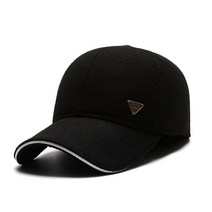 남성 골드 와팬 골프 모자, black