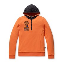 파리게이츠 파리게이츠긴팔티 C 52194TR060_OR 여성 텍스처 믹스 기모 후드 티셔츠 52194TR060_OR