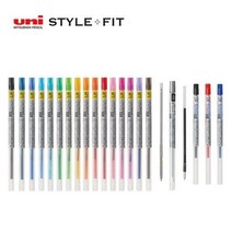유니 스타일핏트 리필심 UMR-109-28 UMR-109-38 SXR-89-05 SXR-89-07 M5R-189, 10개, UMR-109-38 로즈핑크(66)