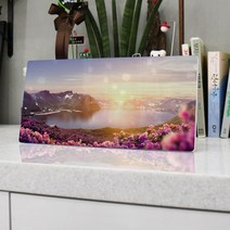 데코밍샵폼액자38CmX18Cm_백두산천지의사계_노프레임액자_tc743, 1.봄