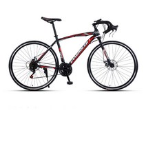 DK 로드자전거 기계식디스크브레이크 90%박스배송 변속 자전거 ZXC006, 24속도, 30칼 블랙 레드