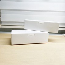 화이트 종이박스 무지 구움과자 단상자 2가지 사이즈 50장