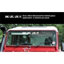 2x ONE LIFE 라이브잇 스티커 랜드로버 카멜 트로피 4x4 오프로드 재미있는, 05 주황색