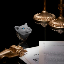 헤카테 골드체인 블랙재규어 차량용 석고방향제, 화이트머스크, 블루큐빅, 1개