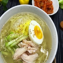국내산 찰보리쌀 초계냉면 2인분 냉면 400g 육수 760g 닭가슴살 160g 특제소스 26g 초절임무 200g, 더위사냥 초계냉면 2인분