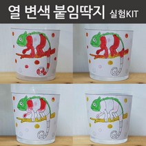 열변색 열변화 실험 붙임딱지 실험키트 5인 실링