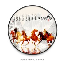 팔준도 말 그림 액자 편자 인테리어 추상화 명화 거실 준마도, 골드 러그 알루미늄, 베스트 16