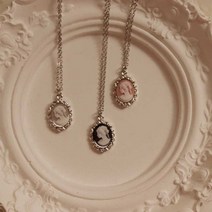 [봄밤달] 엔틱 부티크 목걸이 (써지컬스틸 체인)