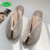 SHENGBO자라 여성화 플랫 뮬러 부티 슬리퍼