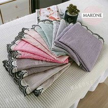 Makone 상표등록 로맨스 곡식 워싱 면 뷰티 미용원 더러움 방지 마사지 체형보정 양생 솔리드 무지 구멍 달린 입 맟춤제작, 두꺼운 이태리 융털 보라색