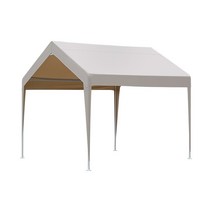간이 천막 차량용 야외 텐트 차고 펜션 카페 대형, 3x3m 베이지 아치스타일