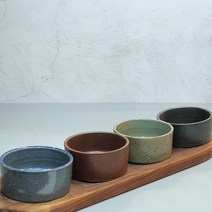 토판 원 일자 찬기 핸드메이드 도자기 찬기 반찬그릇, 와인