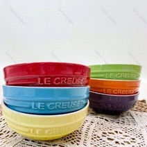 온유마켓 프랑스풍 레인보우 밥 그릇 6종 세트 베이킹 볼 12cm 집들이 선물, 6개 세트