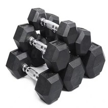 아령 덤벨 2.5kg-50kg 고무 체육관 홈 피트니스 훈련 팔 근육 피트니스, 싱글 45kg
