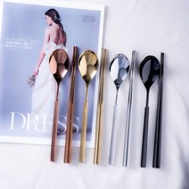 라온누리 에라토 프로포즈 컬러 수저세트, 1세트, 믹스 숟가락4 + 젓가락4