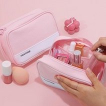 PANTONE 팬톤 메이크업 파우치, 핑크