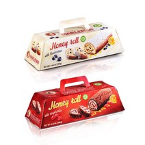 [말렌카] 케이크 꿀 무방부제 롤 300g 2종, 01. 블루베리 롤 300g