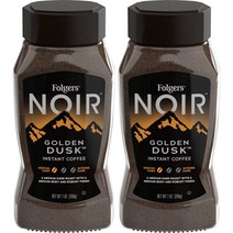 Folgers Noir Golden Dusk Medium Dark Roast Instant Coffee 폴저스 느와르골든더스크인스턴트커피 200g 2병, 2팩
