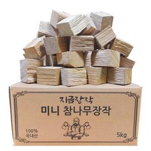 미니 참나무 큐브 장작 5kg, 1개