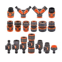 12 34 1 정원 호스 온오프 밸브 퀵 커넥터 수형 암형 탭 어댑터 스프링클러용 Y-조인트 세트 개, 18 R