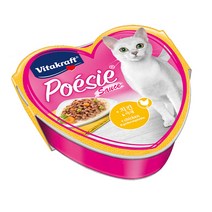 비타크래프트 포에시 하트캔 85g 고양이캔, 1개, 치킨&야채