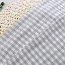 듀라론정품 선염 냉감원단] 무형광그레이 체크, 그레이 체크