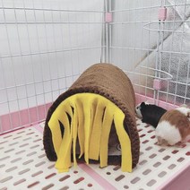 햄스터 기니피그 암막 은신처 움막 침실, brown