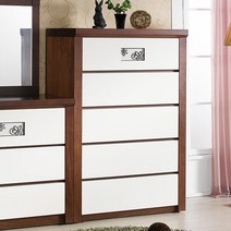 (동화속나무 루나 5단 서랍장(BS52) 02.5단_월넛(BS52-WA) 동화속나무/루나/월넛/서랍장