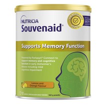 호주 뉴트리시아 Souvenaid 수버네이드 파우더 레몬 오렌지맛 360g 1팩