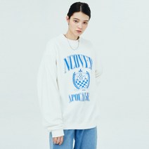 앤커버 컬리지 엠블럼 스웻셔츠-화이트 - WHITE 142490