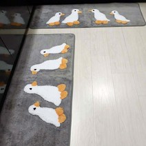 데코쿡 자카드 오리발매트+키친매트 2종세트