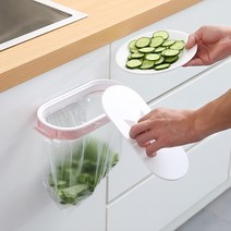 미우 씽크대비닐홀더 1＋1, 연핑크2개