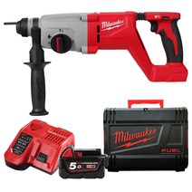 밀워키 M18 BLHACD26 충전 일자형 로타리 함마드릴 26MM 세트, 4_M18 BLHACD26-501X, 1세트