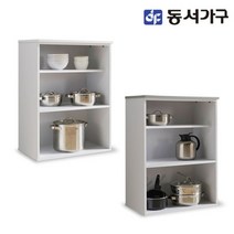 동서가구 솔트 글로시 800 오픈 주방수납장 mct009, 그레이