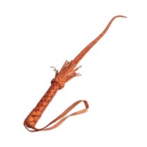 GHSHOP 80cm 개 훈련 민첩성 훈련 일하는 개 조련사 장비, 길이 80cm, 갈색, PU 가죽