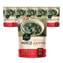 CJ 비비고 소고기 미역국 500g x 6개