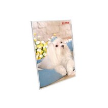 세모네모 세모네모 투명 액자 명함 꽂이 5x7 전시 상패 상장 기본형 사진 자격증 허가증 포토 테이블 거치형, 단품