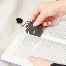 기타 바보사랑[인터홈]장미 원목 책갈피 북마크, 나뭇잎모양