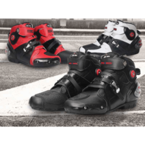 오토바이 숏부츠 레이싱 바이크 신발 남성 여성 보호, 40,黑色