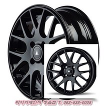 올뉴프라이드 모닝 레이 스파크 15인치휠 아비드 P40 PCD100 유광블랙 타이어체인지