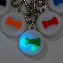 강아지 야간 산책용품 별 랜덤 2개 강아지위치 애견목걸이