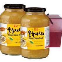 꽃샘 액상차 선물세트 1호 꿀유자차 1kg+꿀유자차 1kg