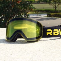 스키 고글 마그네틱 더블 레이어 렌즈 마그넷 스키 김서림 방지 스노우보드 남성용 스키 안경 안경 스노우보드, frame and lens 14