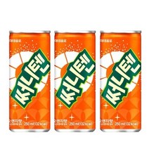 써니텐 250ml x 30캔/60캔(옵션선택) 오렌지향맛 해태 미니캔 탄산음료 *캔용기디자인변경될수있음, 30캔