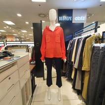 [블루페페] P211MSC704 러플소매린넨후드블라우스