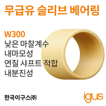 한국이구스 베어링 16-20mm iglidur® W300 독일 정품 슬리브 베어링 DUBUSH 오일리스 BUSHING 부싱, 내경 20mm:WSM-2023-15
