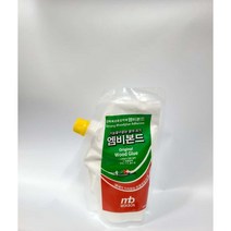 아주문구 엠비본드Wood glue 목공용 목공풀 500ml 나무보다강한 리필(친환경) 비닐팩, 1개
